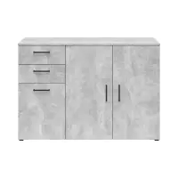 Комод MultiDo120 см з 3 дверцятами та 2 шухлядами світлий ательє