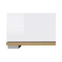 Armario Zele 104 cm de cuatro puertas roble wotan/blanco brillo