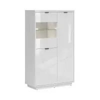 Vitrina Forn 94 cm con 3 puertas blanco brillo