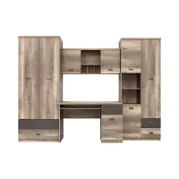 Mueble de salón Malcolm 206 cm roble canyon monument