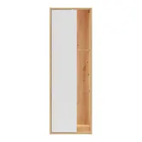 Estantería Gap 47 cm con puertas y 3 estantes roble artisan/blanco