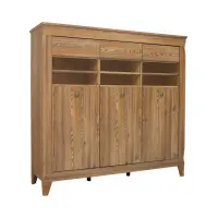 Vitrina Bergen 156 cm con 3 puertas alerce sibiu dorado