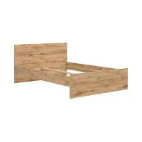 Cama Zele 140x200 roble wotan