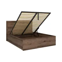 Cama Balin 140x200 con somier y arcón roble monastery