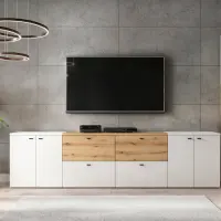 Vitrina System 64 con 2 puertas roble coast evoke