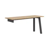 Письменный стол с комодом Homeland 156x150 см дуб артизан/белый/графит