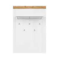 Perchero de pared para recibidor Holten 93x132 cm blanco brillo