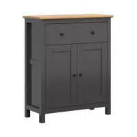 Комод Hesen 101 см с 2 дверцами и ящиком графит