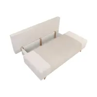 Sofá de tres plazas Leon cama con arcón beige