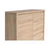 Armario Kaspian 105 cm de cuatro puertas roble sonoma