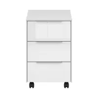 Cajonera de oficina Nevada 40 cm con 3 cajones blanca