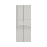 Estantería Nevada 81 cm con 4 puertas y un cajón roble flagstaff oscuro