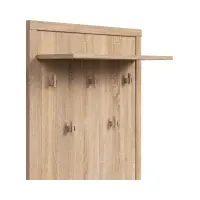 Wall-mounted hallway coat rack Kaspian sonoma oak