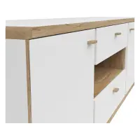 Szafka RTV Ronda 178 cm z 2 drzwiami i 2 szufladami biała