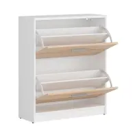 Zapatero Nepo Plus 70 cm blanco/roble sonoma