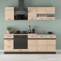 Кухонный комплект Junona Line 220 см дуб сонома