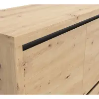 Armario Larios 105 cm de cuatro puertas roble artisan