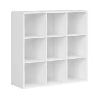 Estantería Nepo Plus 114 cm con 9 estantes blanca