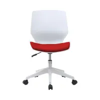 Silla giratoria Kili blanco - rojo