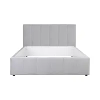 Cama tapizada Lones 160x200 gris