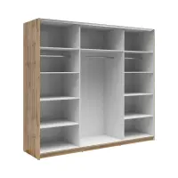 Armario de puertas correderas Tetrix 220 cm roble wotan