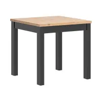 Mesa cuadrada Maren 80 cm roble artisan/negro