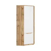 Corner wardrobe Nuis 78x78 cm wotan oak/white gloss