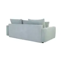 Sofá de tres plazas Larisa 2 convertible con arcón de chenilla menta