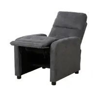 Sillón tradicional Monti con función relax gris oscuro