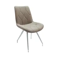 Silla tapizada Henry gris-beige