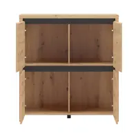 Armario Larios 105 cm de cuatro puertas roble artisan