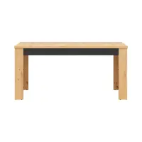 Mesa extensible Ostia 160/200x90 roble artisan/roble negro
