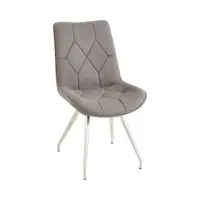 Silla tapizada Henry gris