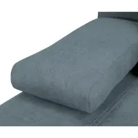 Sofá de tres plazas Street IV plegable con arcón azul