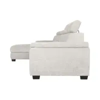 Sofá rinconera izquierda Aguda convertible con arcón beige