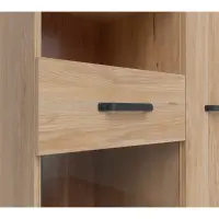 Vitrina Lara 90 cm con 2 puertas fresno belarus