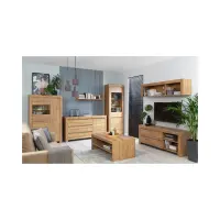 Estantería Holten 68 cm con 3 cajones y 3 estantes roble waterford