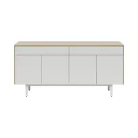 Комод Ema 180 см с 4 дверцами и 2 ящиками jackson hickory/светло-серый