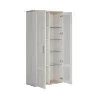 Vitrina Romance 93 cm con 2 puertas alerce sibiu claro