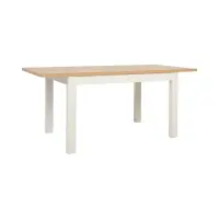 Mesa extensible Maren 130/180x90 roble wotan/blanco