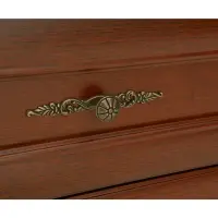 Cómoda Kent 62 cm con 5 cajones castaño