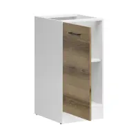 Mueble de cocina bajo Junona Line 40 cm izquierdo sin encimera roble delano claro