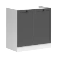 Mueble de cocina para fregadero Junona Line 80 cm grafito