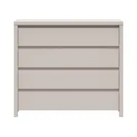 Cómoda Kaspian 105 cm con 4 cajones cachemira