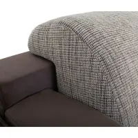 Sofá rinconera universal Merin con función de cama y 2 arcones marrón