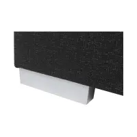 Sofá de tres plazas Street IV LUX 3DL convertible con arcón negro