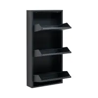 Тумба для взуття Fly 50 см з 3 дверцятами антрацитова