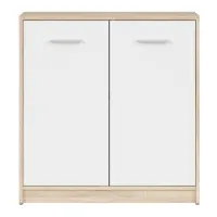 Armario Nepo Plus 80 cm dos puertas roble sonoma/blanco