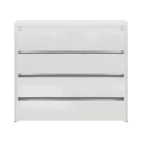 Cómoda Larios 105 cm con 4 cajones blanco brillo