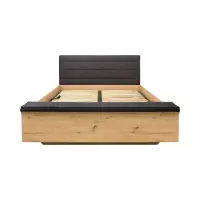 Cama Ostia 160x200 con somier y arcón roble artisan